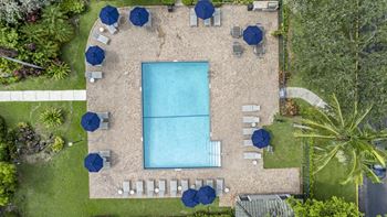 Two poolside summer kitchens